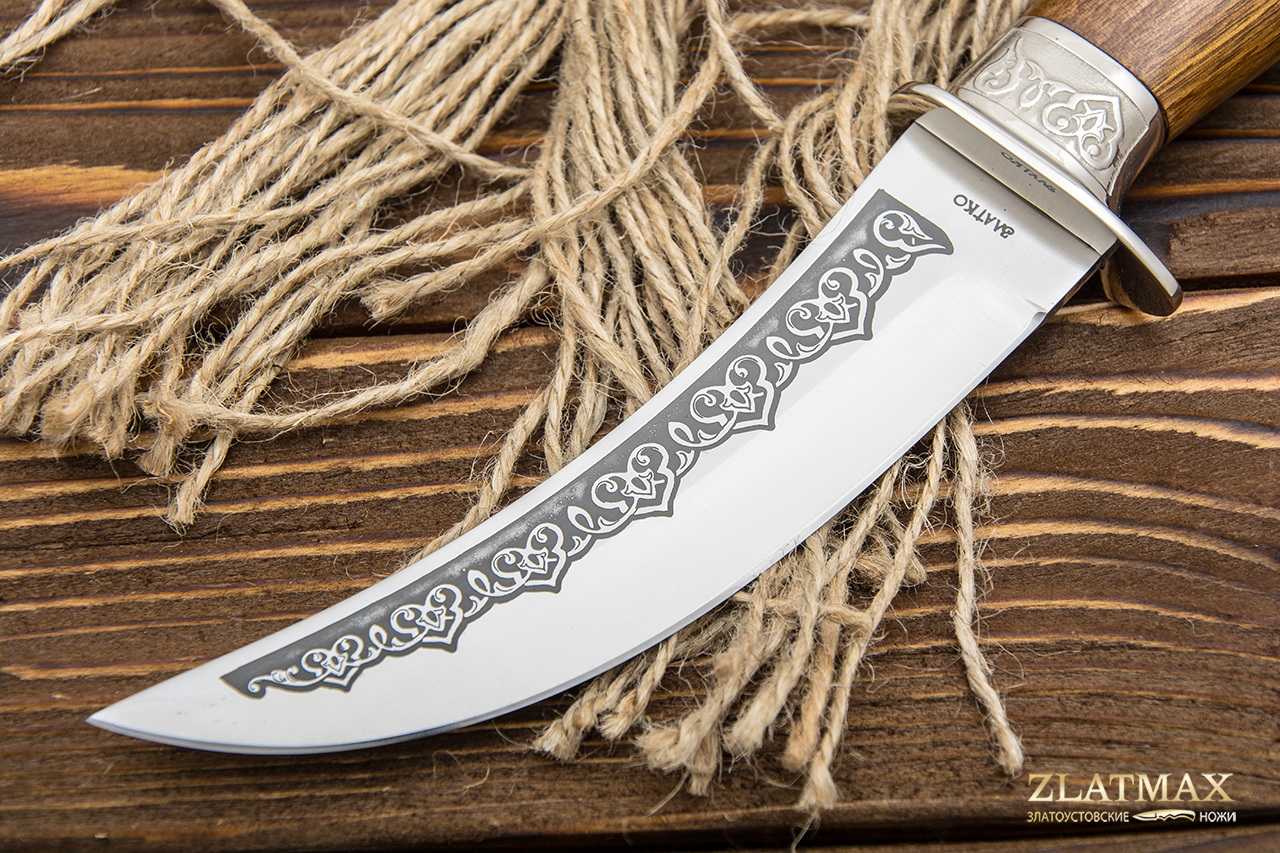 Нож Батыр М (100Х13М, Орех, Металлический)