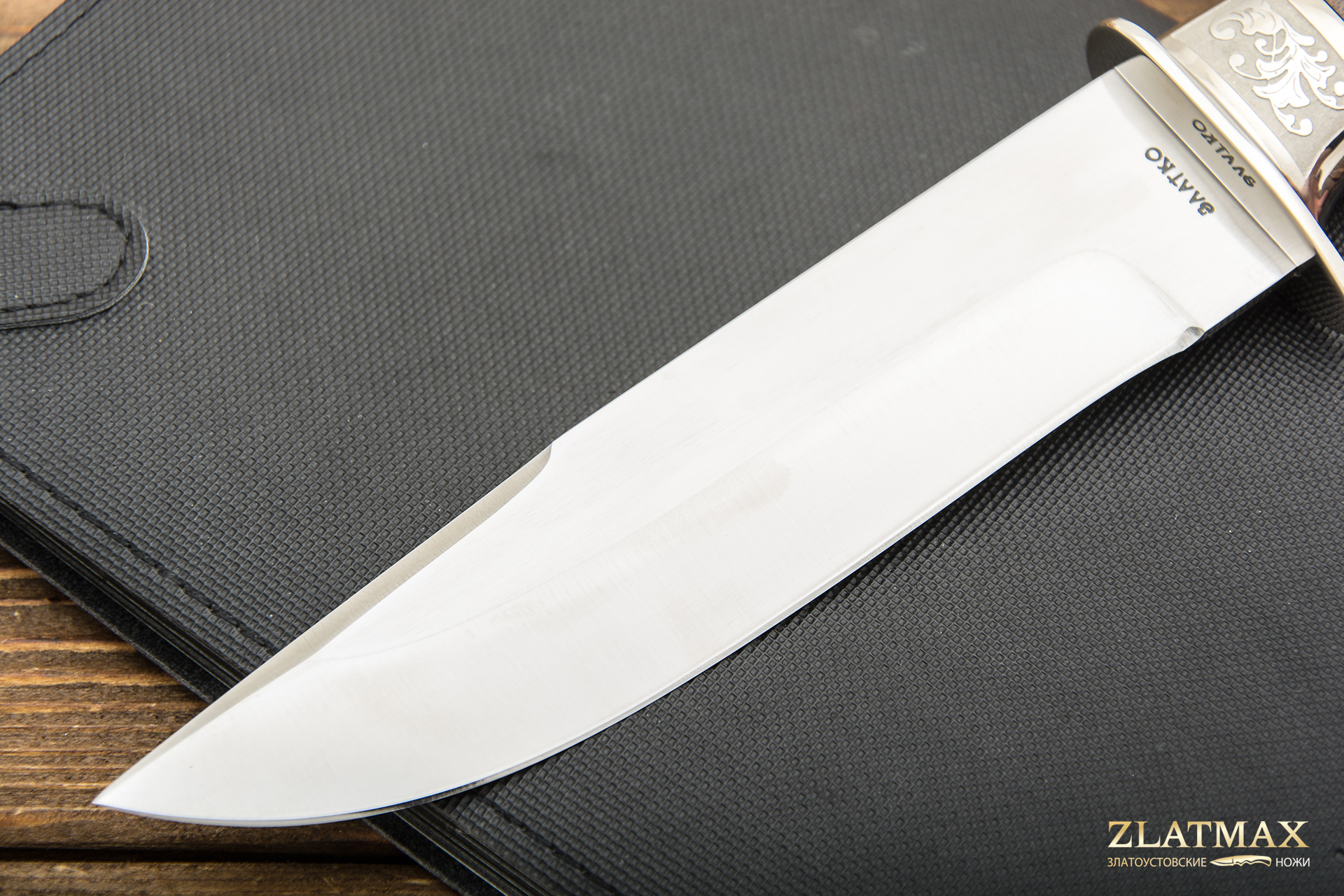 Нож Лось-1 (100Х13М, Орех, Металлический)