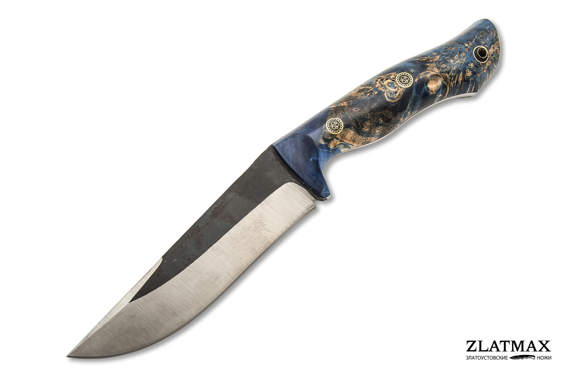 Нож Амундсен (Х12МФ, Накладки стабилизированный кап клёна) фото-01