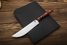 Нож Пчак-М (N690, Накладки стабилизированная карельская береза красная)