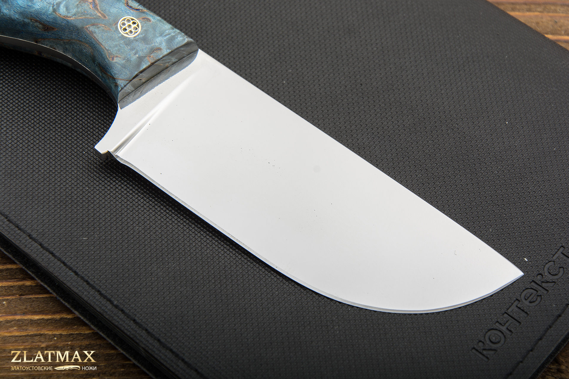 Нож Бушуй (Х12МФ, Накладки стабилизированная карельская береза)