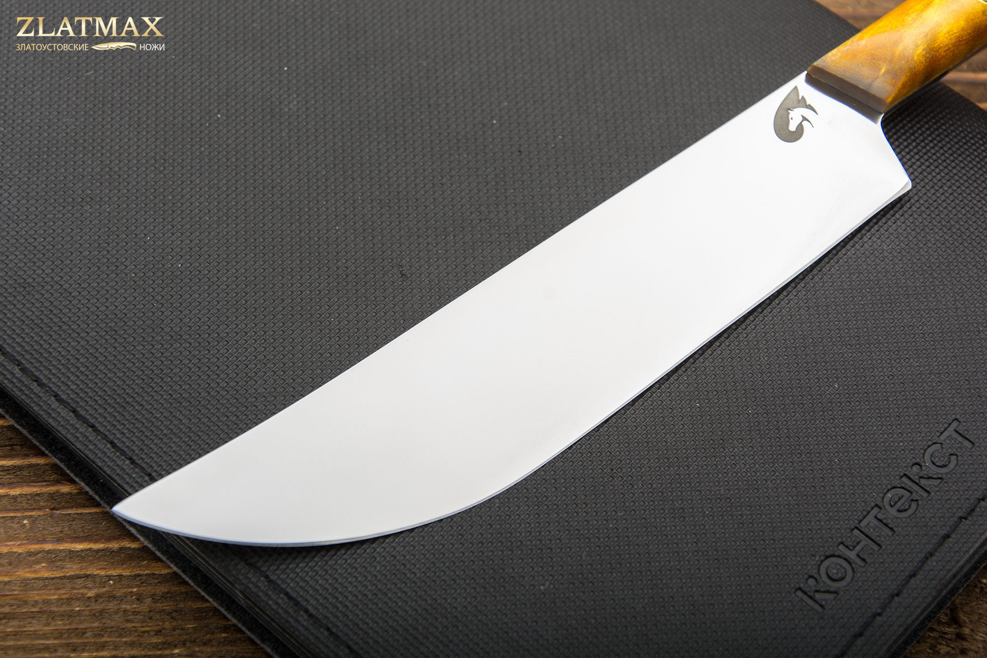 Нож Пчак-М (Х12МФ, Накладки стабилизированная карельская береза желтая)