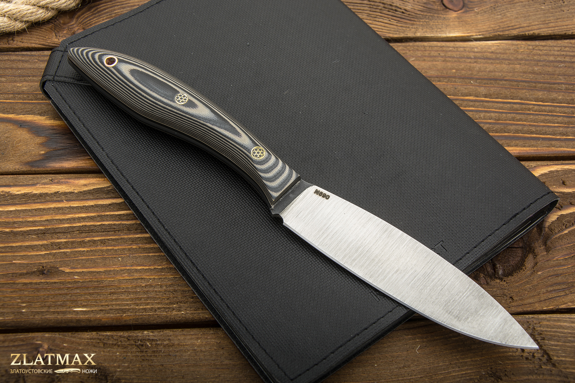 Нож Канадец (Х12МФ, Накладки G10 Белый)