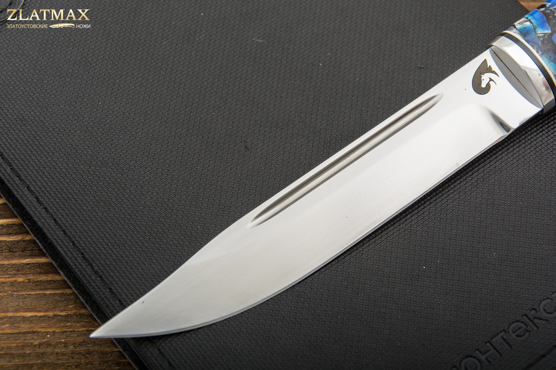 Нож Финка Юсси (Х12МФ, Комбинированная люкс, Алюминий)