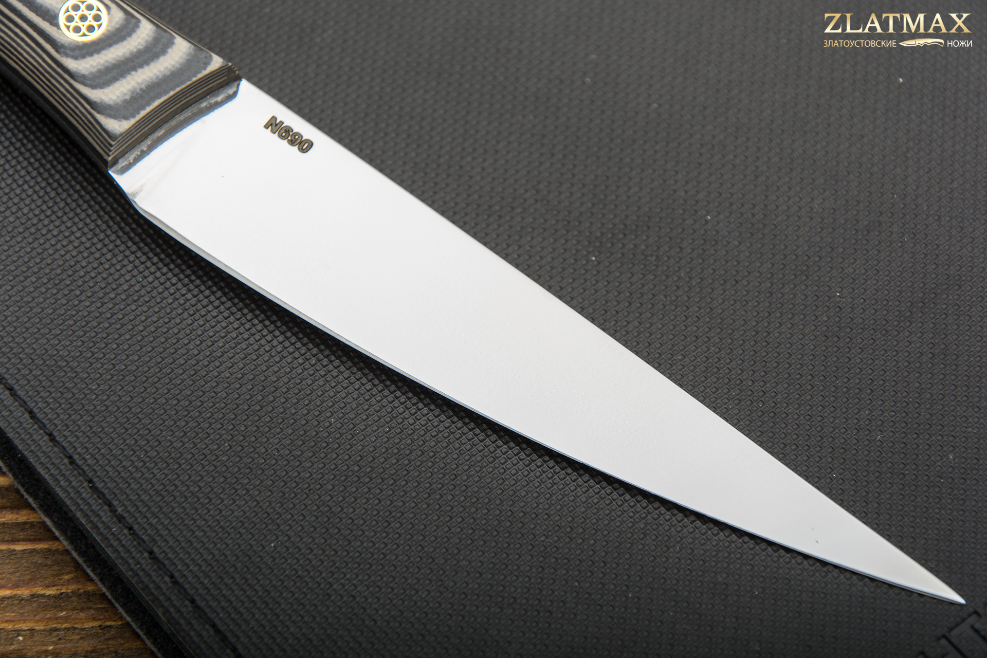 Нож Рипус (Х12МФ, Накладки G10 Белый)