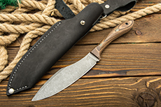Нож Нессмук (AUS10Co, Стабилизированная древесина, Обработка клинка Stonewash)