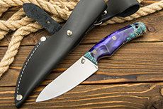 Нож Куркуль (AUS10Co, Накладки композит, Обработка клинка Stonewash)