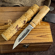 Ножи Златонож купить в Калининграде: Нож ЯкутЪ Малый (Х12МФ, Стабилизированная древесина)