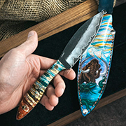 Цельнометаллические ножи (Фултанги) купить в Хабаровске: Авторский нож "Канадец Люкс"