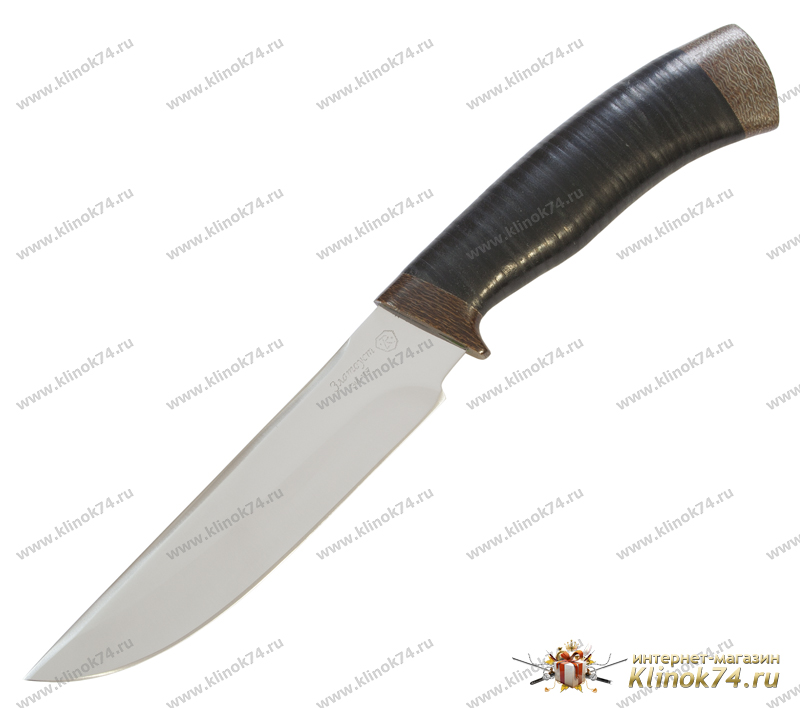 Нож Цезарь (40Х10С2М, Наборная кожа, Текстолит)