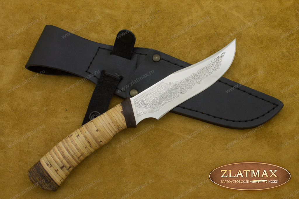 Нож Багира (40Х10С2М, Наборная береста, Текстолит)