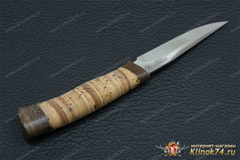 Нож Мангуст (40Х10С2М, Наборная береста, Текстолит)