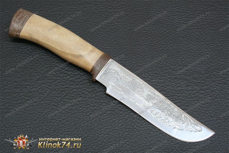 Нож Бивень (40Х10С2М, Орех, Текстолит)