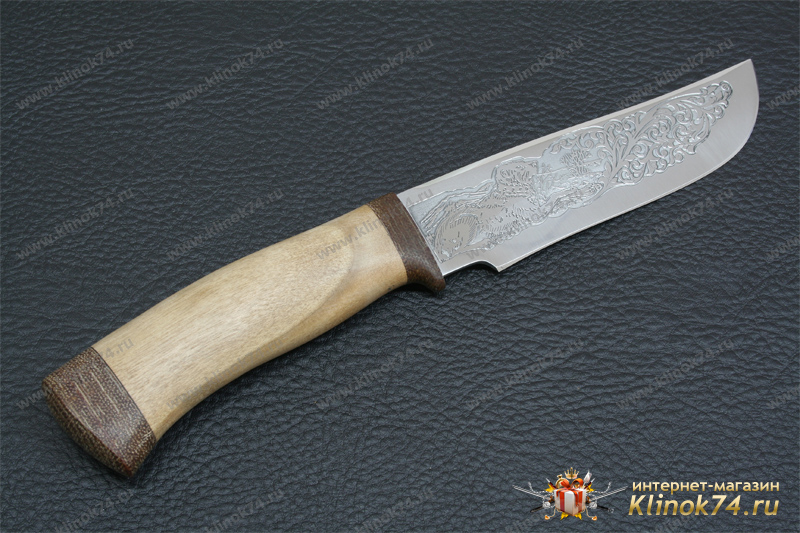 Нож Бивень (40Х10С2М, Орех, Текстолит)