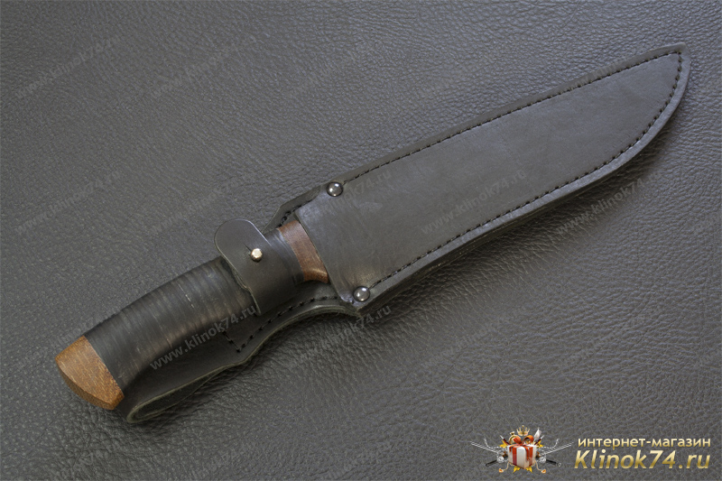Нож Пилигрим-1 (40Х10С2М, Наборная кожа, Текстолит)