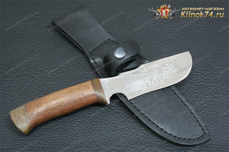 Нож Гарпун (40Х10С2М, Орех, Текстолит)