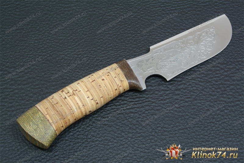 Нож Гарпун (40Х10С2М, Наборная береста, Текстолит)