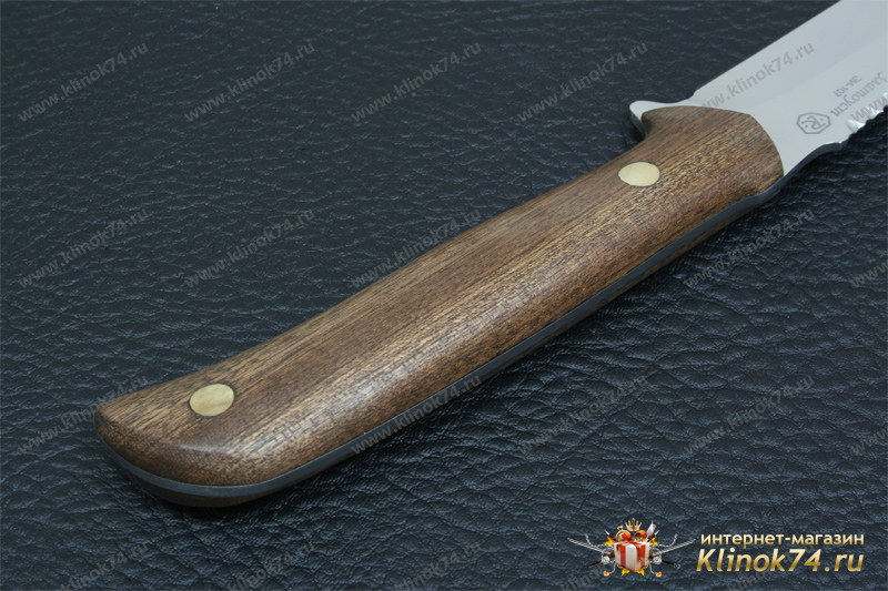 Нож Экстрим с серрейтором (40Х10С2М, Накладки орех)