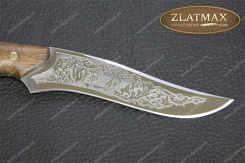 Нож Ягуар (40Х10С2М, Накладки орех)