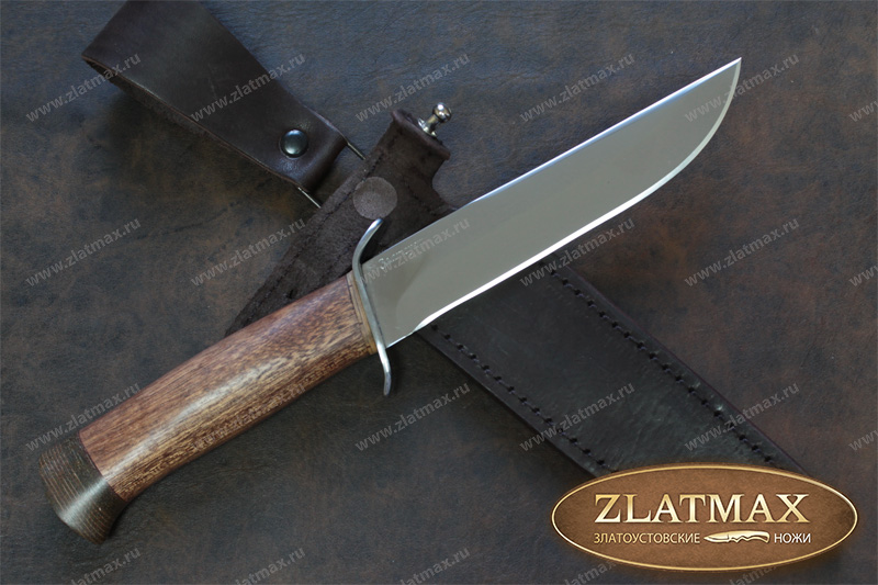 Нож Чекист (40Х10С2М, Сапеле, Нержавеющая сталь, Текстолит)