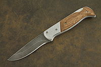 Складной нож Оса (Дамаск, Накладки орех)