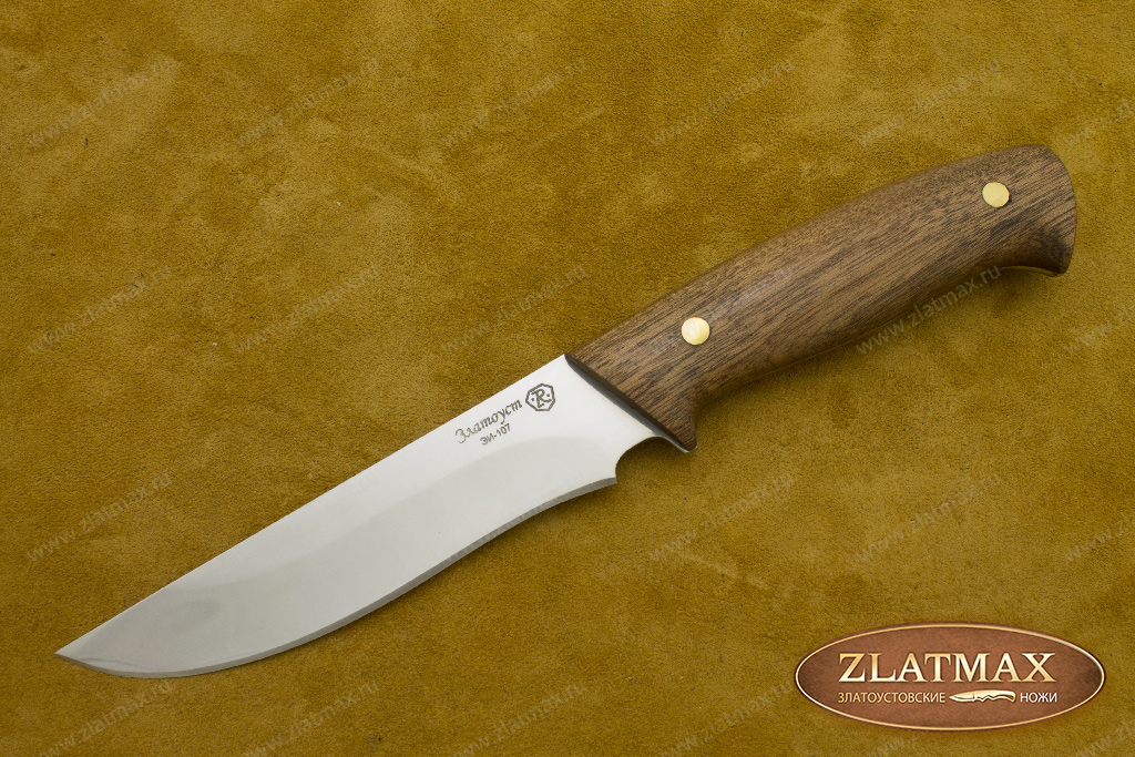 Нож Лиса ЦМ (40Х10С2М, Накладки орех)