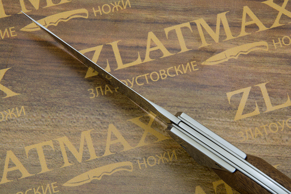 Складной нож Байрам (40Х10С2М, Накладки орех)