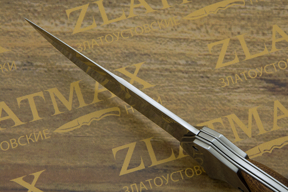 Складной нож Якудза (40Х10С2М, Накладки орех)