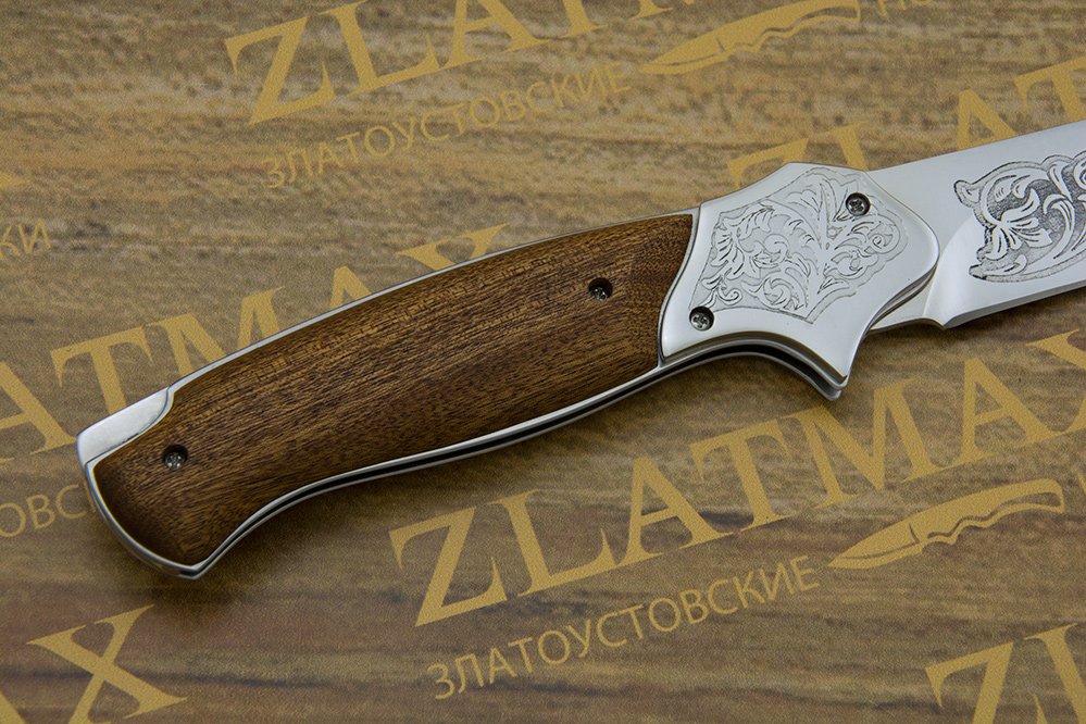 Складной нож Якудза (40Х10С2М, Накладки орех)