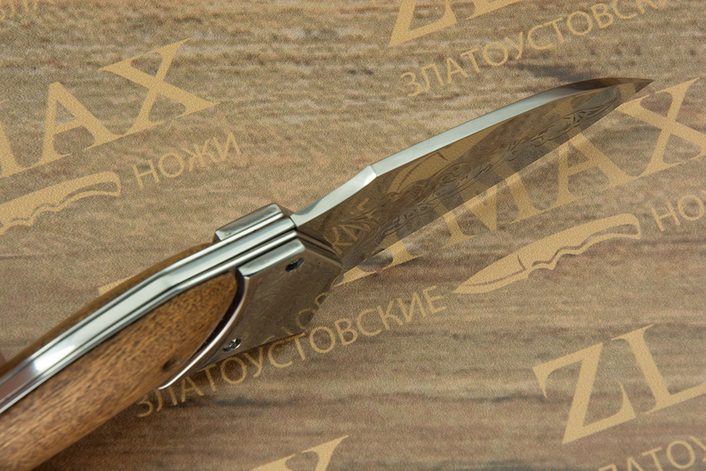 Складной нож Касатка (40Х10С2М, Накладки орех)