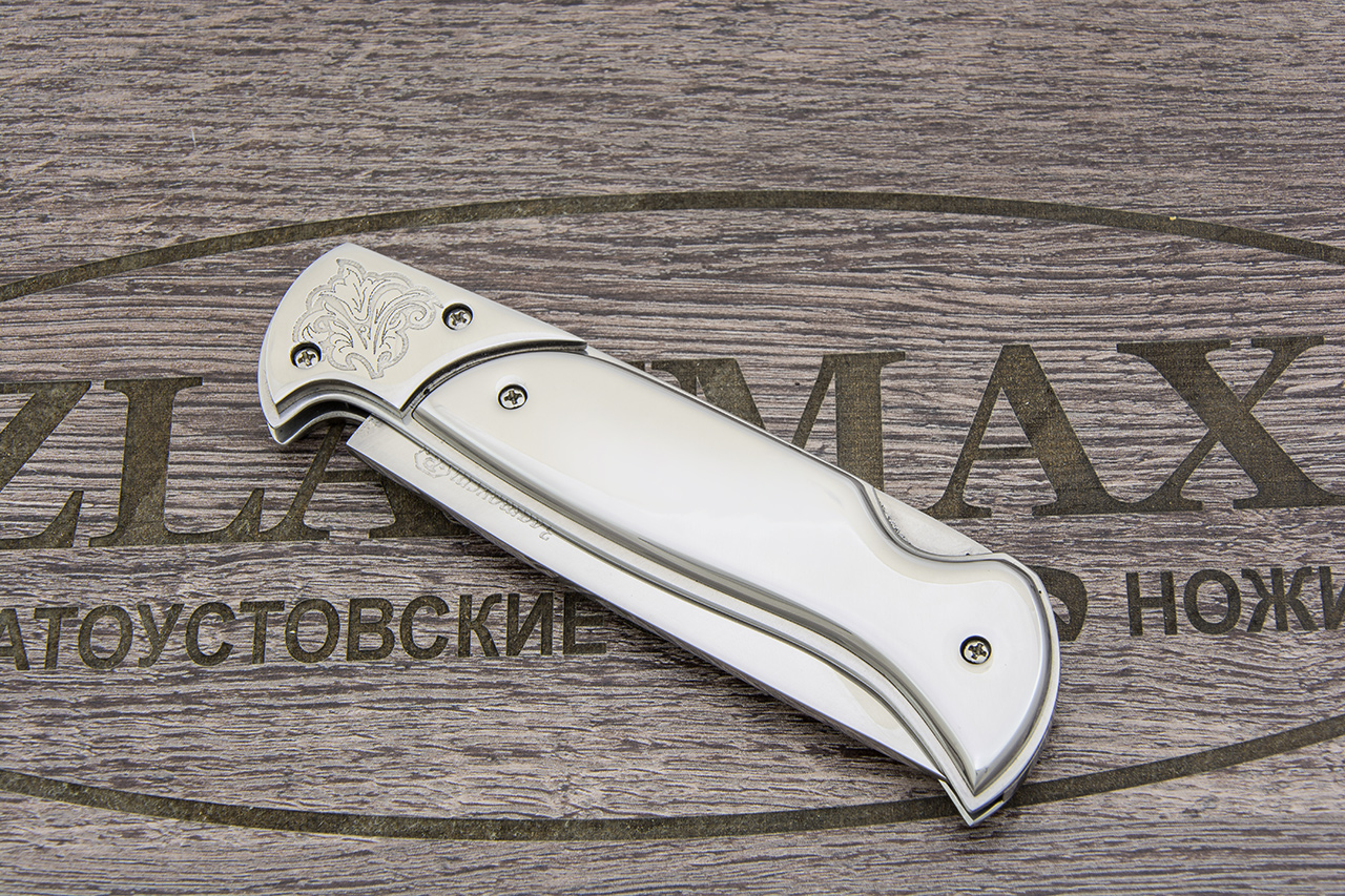 Складной нож Ахиллес (40Х10С2М, Накладки сталь ЭИ-107)
