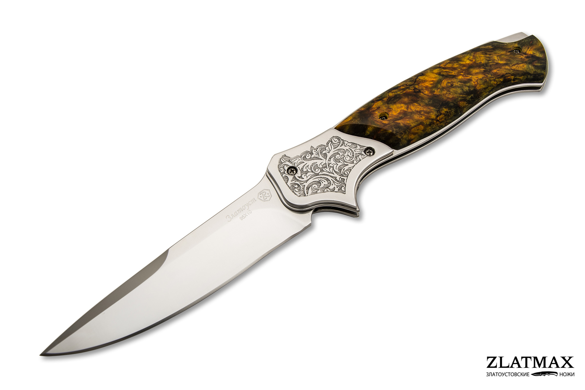 Складной нож Якудза (95Х18, Накладки стабилизированный клён) в Ульяновске фото-01
