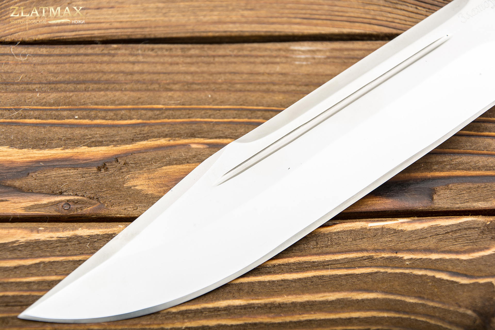 Нож Пилигрим-1 с долами (40Х10С2М, Наборная кожа, Текстолит)