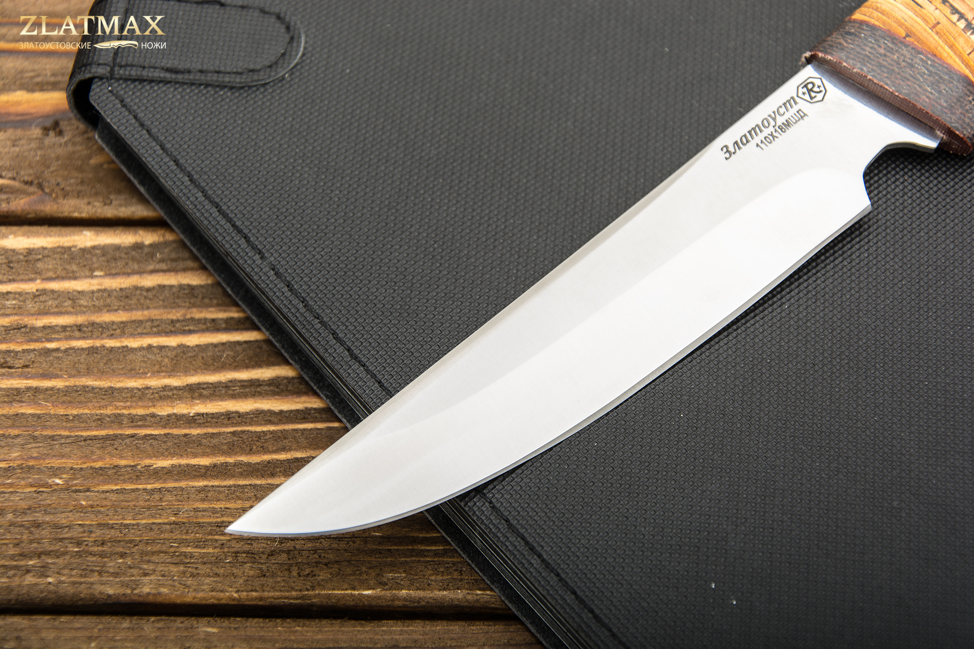 Нож Феникс (110Х18М-ШД, Наборная береста, Текстолит)