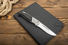 Складной нож Оса с долами (40Х10С2М (ЭИ-107), Накладки граб)