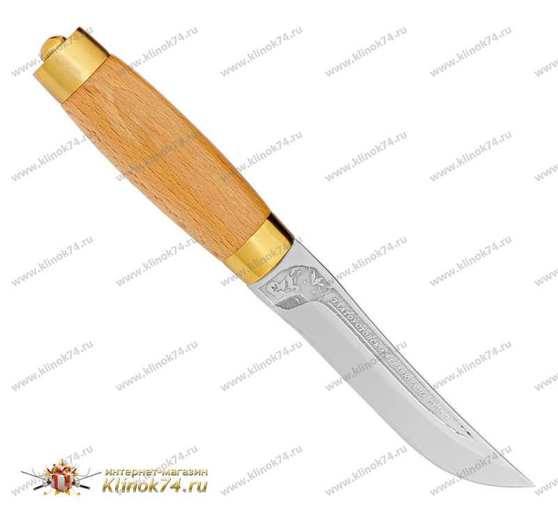 Нож Друг (40Х10С2М, Орех, Латунь) фото-01