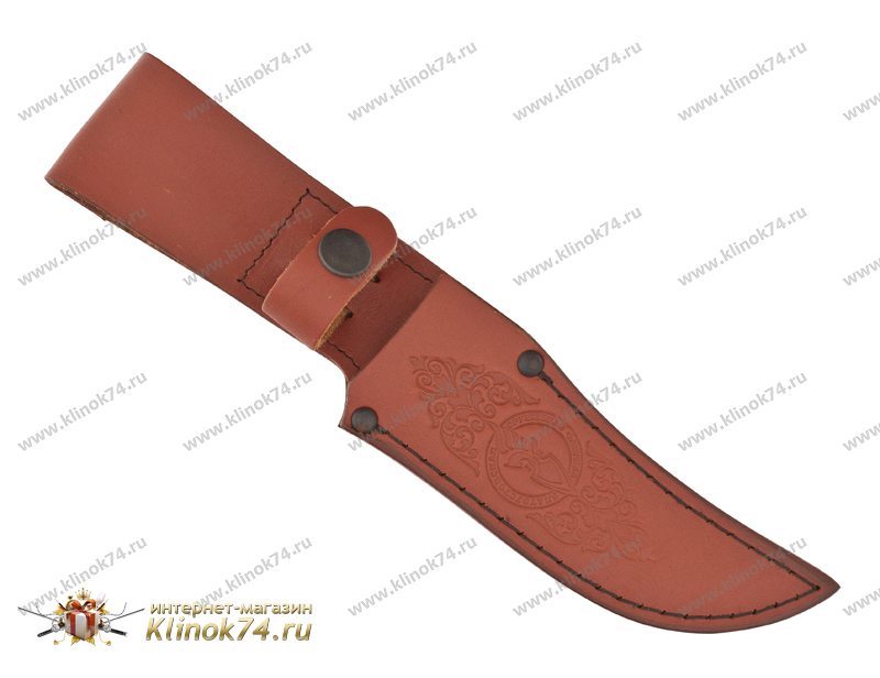 Нож Кантри (Дамаск, Наборная береста, Алюминий)