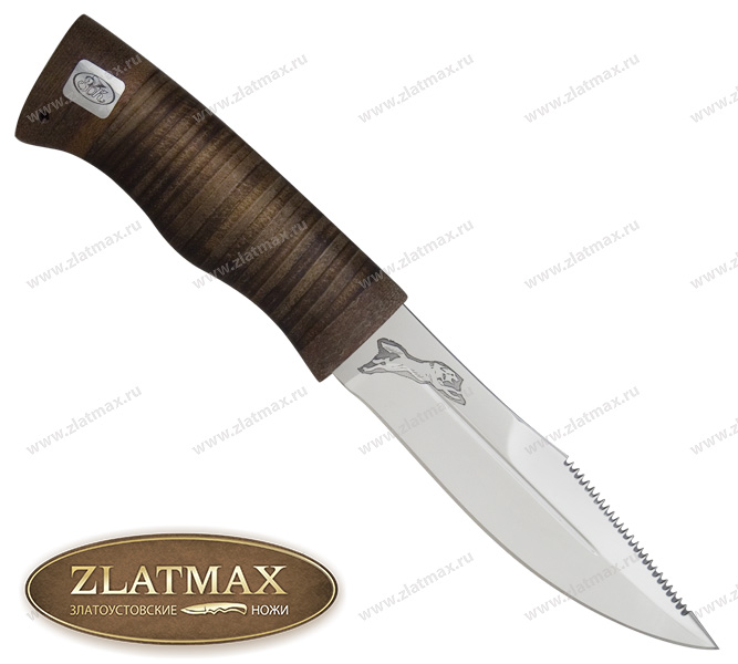 Нож Волк-1 (40Х10С2М, Наборная кожа, Текстолит)