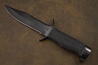 Нож Волк-3 (40Х10С2М (ЭИ-107), Резина, Нержавеющая сталь)
