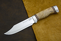 Нож Медведь (40Х10С2М (ЭИ-107), Орех, Алюминий)