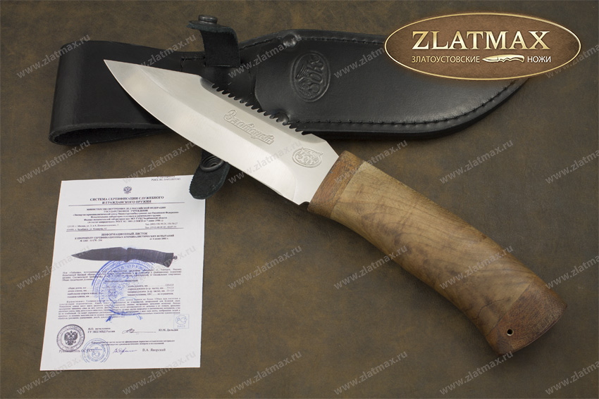 Нож Таймень (40Х10С2М, Орех, Текстолит)