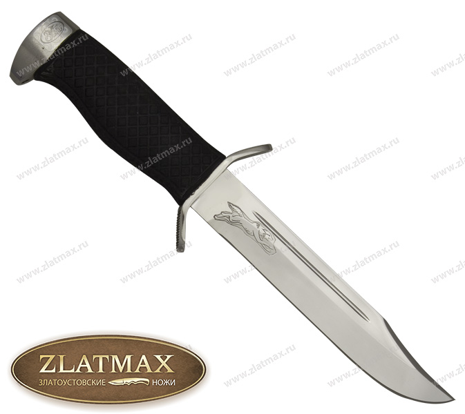 Нож Разведчик-2 (40Х10С2М, Резина, Нержавеющая сталь, Алюминий) фото-01
