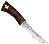 Нож Соболь (40Х10С2М (ЭИ-107), Наборная кожа, Текстолит)