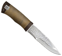 Нож Егоза (40Х10С2М (ЭИ-107), Орех, Текстолит)