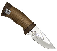 Нож Карась (40Х10С2М (ЭИ-107), Орех, Текстолит)