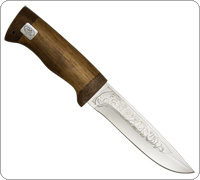 Нож SN-1 (40Х10С2М (ЭИ-107), Орех, Текстолит)