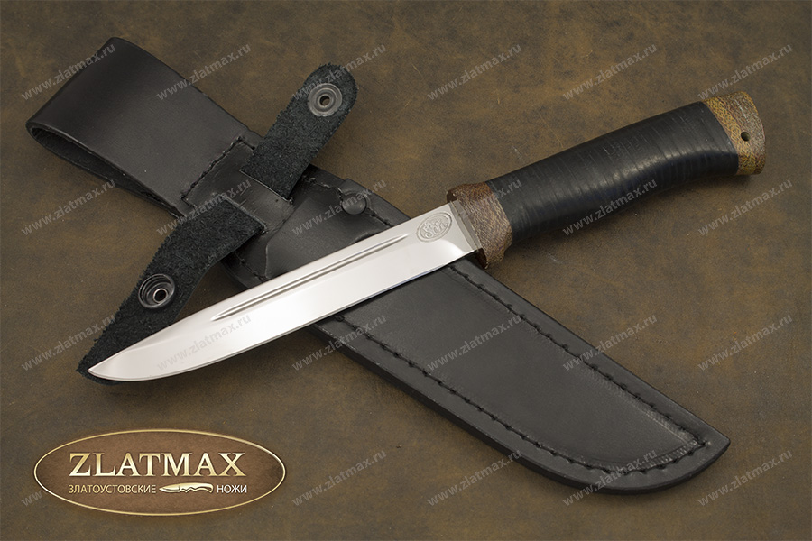 Нож Финка (40Х10С2М, Наборная кожа, Текстолит)