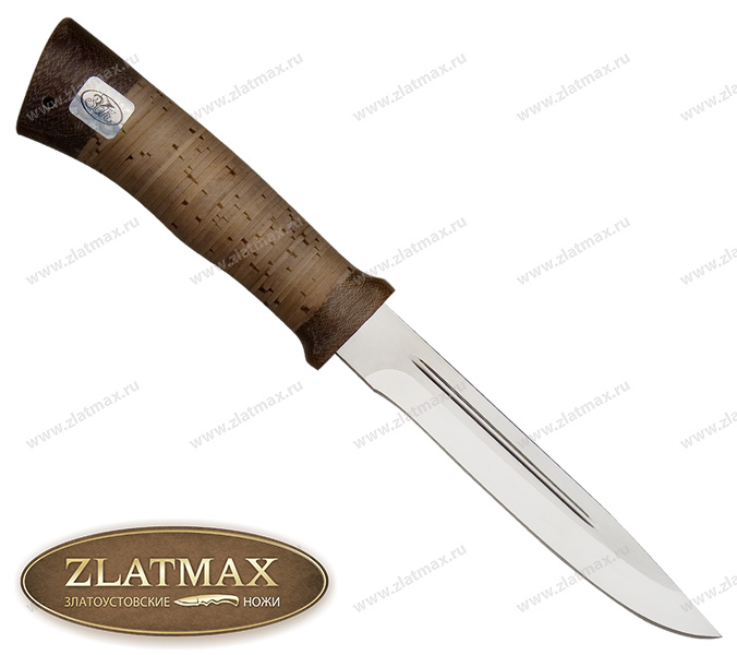 Нож Финка (40Х10С2М, Наборная береста, Текстолит)