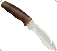 Нож Акула (40Х10С2М (ЭИ-107), Наборная кожа, Текстолит)