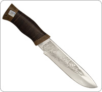 Нож Бобр (40Х10С2М (ЭИ-107), Наборная кожа, Текстолит)
